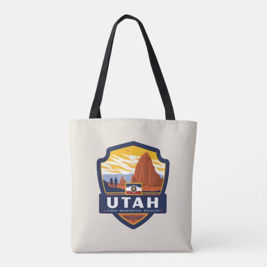 trots van de staat Utah | Tote Bag (Achterkant)