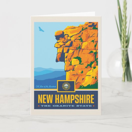 Trots | van de staat Van Newhampshire Kaart (Voorkant)