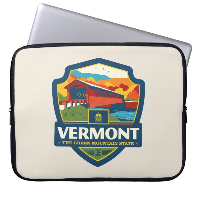 trots van de staat | Vermont Laptop Sleeve (Voorkant)