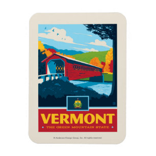 trots van de staat   Vermont Magneet
