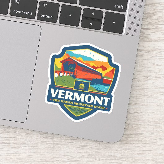 trots van de staat | Vermont Sticker (Detail)