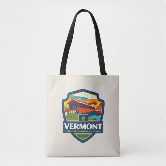 trots van de staat | Vermont Tote Bag (Voorkant)