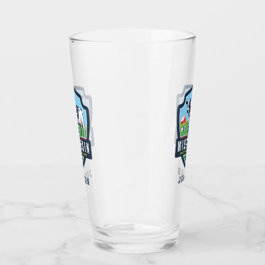 trots van de staat | Wisconsin 2 Glas (Rechts)