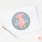 Trots verblijf thuis Hond Mam - Chihuahua Ronde Sticker (Envelop)