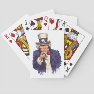 Trots Verenigde Staten van Amerika USA Ik Wil Jou Pokerkaarten