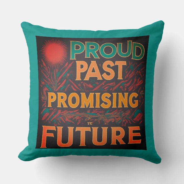 Trots verleden veelbelovende toekomst kussen (Voorkant)