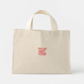Trots verleden veelbelovende toekomst mini tote bag (Achterkant)