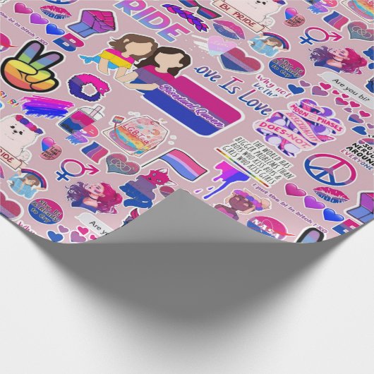 Trots verpakt cadeaupapier (Hoek)