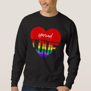 Trots verspreid liefde regenboog hart trui