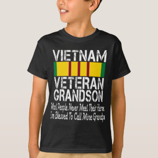  Trots Vietnam Veteraan Kleinzoon Combat Vet T-shirt