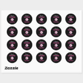 Trots voetbal oma ronde sticker (Vel)