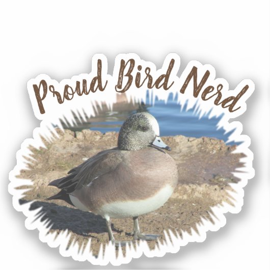 Trots Vogel Nerd Hobby Vogeleend Vogels kijken Sticker (Voorkant)