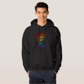 Trots Vrede Respect Eenheid En Liefde Hoodie (Voorkant volledig)