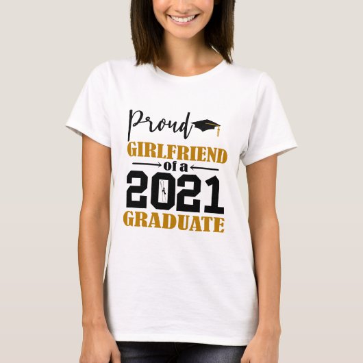 Trots Vriendin van een Afstuderen 2021 T-shirt (Voorkant)