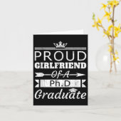 Trots Vriendin van PhD Afstuderen vriendje Kaart (Gele Bloem)