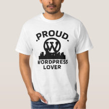 Trots WordPress Lover Wit T-shirt voor Heren