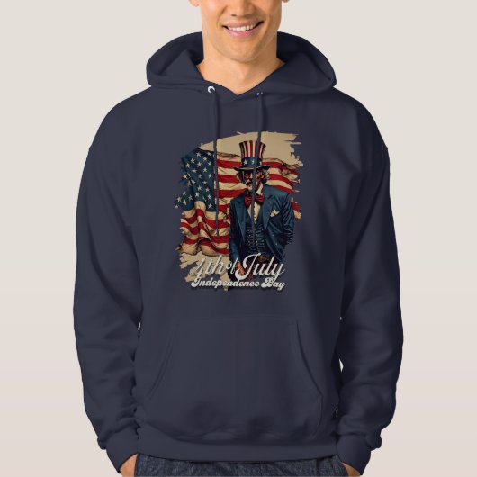 Trots Ziel van 4 juli Hoodie (Voorkant)