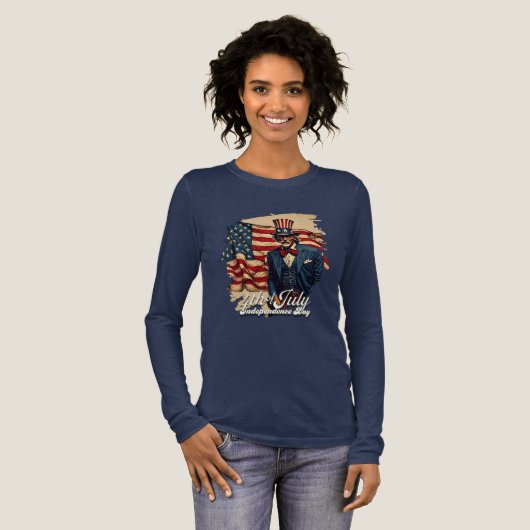 Trots Ziel van 4 juli Tri-Blend Shirt (Voorkant)