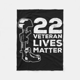 Trotse 22-veteraan leeft zelfmoordbewustzijn fleece deken