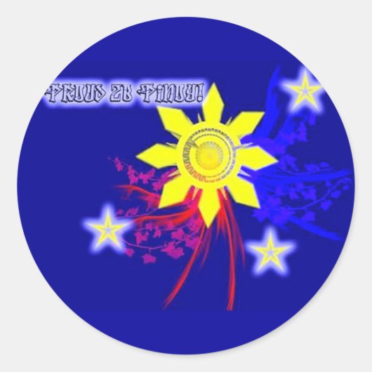 Trotse 2B Pinoy Ronde Sticker (Voorkant)
