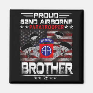 Trotse 82e Airborne Parachutist Broer Amerikaanse  Magneet