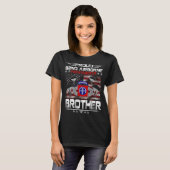 Trotse 82e Airborne Parachutist Broer Amerikaanse  T-shirt (Voorkant volledig)