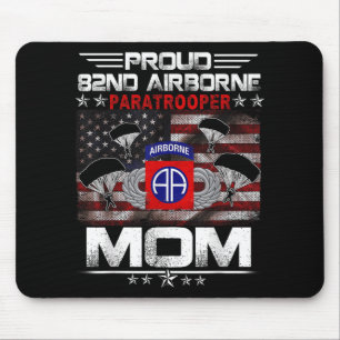 Trotse 82e Airborne Parachutist Mom US Vlag - Vete Muismat