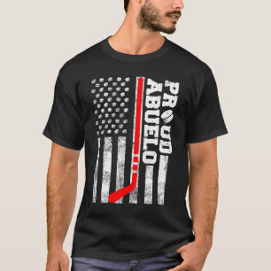 Trotse Abuelo Amerikaanse noodlijdende vlag Funny T-shirt