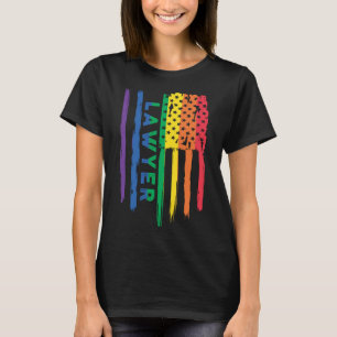 Trotse Advocaat Appreciate LGBT Rainbow Pride USA  T-shirt