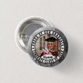 Trotse afgestudeerde Modieuze afstudeerfoto Cute Ronde Button 3,2 Cm (Voorkant /achterkant)