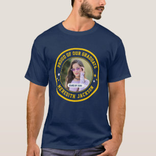 Trotse afgestudeerde op maat gemaakte foto afstude t-shirt