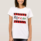 Trotse Afrikaanse Kleurrijk T-shirt (Voorkant)