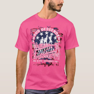 Trotse afstammeling American Revolution Fife and D T-shirt