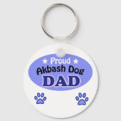 Trotse Akbash-hond papa Sleutelhanger (Voorkant)