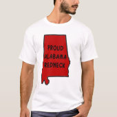 Trotse Alabama Redneck T-shirt (Voorkant)