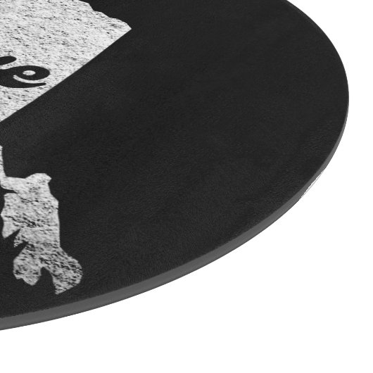 trotse Alask State love Map Outline Rocky Map AK Snijplank (Hoek)