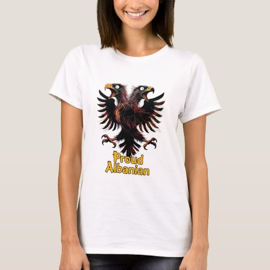 Trotse Albanees T-shirt (Voorkant)