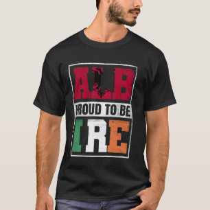 Trotse Albanese Ierse mix Albanië en Ierland Erfgo T-shirt
