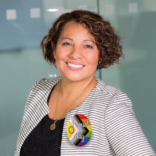 Trotse Ally | Intersex Inclusive Pride Flag Ronde Button 6,0 Cm