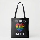 Trotse Ally LGBTQ Pride Tote Bag (Voorkant)