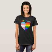 Trotse Ally LGBTQ Transgender Trotse Moeders Voor  T-shirt (Voorkant volledig)
