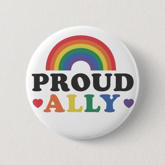 Trotse Ally Pride Button (Voorkant)