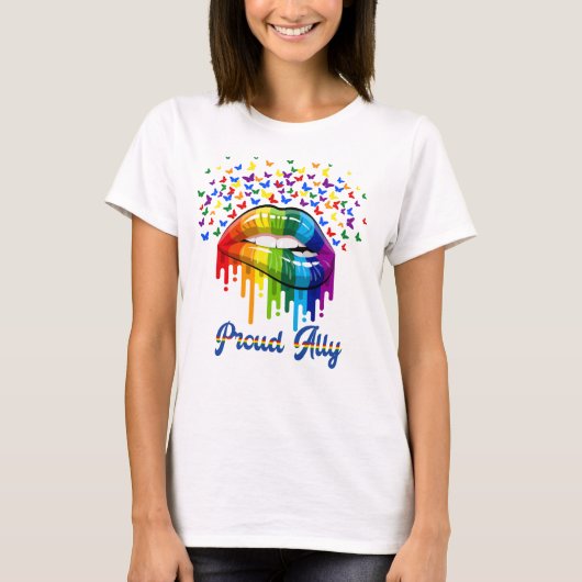 Trotse Ally Pride Maand T-shirt (Voorkant)