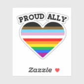 Trotse Ally / Progress Pride Sticker (Vel)