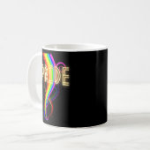 Trotse Ally Rainbow LGBTQ BLM Pride 1 Koffiemok (Voorkant links)