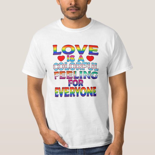 Trotse Ally Regenboog Vlag Gay T-shirt (Voorkant)
