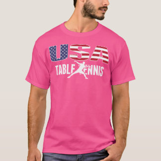 Trotse Amerika Tafeltennis liefhebbers Jersey USA T-shirt