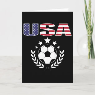Trotse Amerika Voetbalfans T-shirt - Usa Vlag Voet Kaart