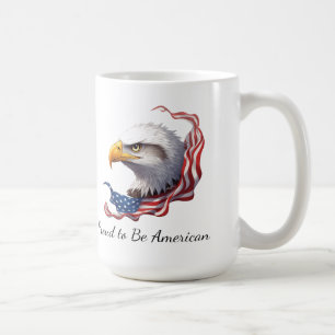 Trotse Amerikaan, Amerikaanse vlag Patriotisch Cad Koffiemok