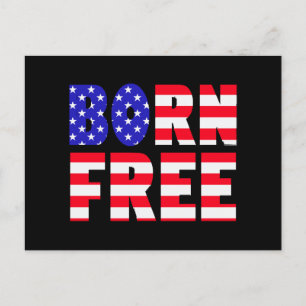 Trotse Amerikaan Born Free Freedom Lovers Onafhank Briefkaart